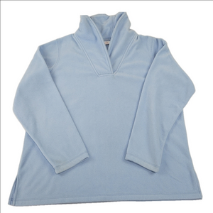 Denim & Company Fleece Longsleeve Shirt Size XL